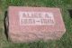Alice Anna Larrison Overman's Tombstone